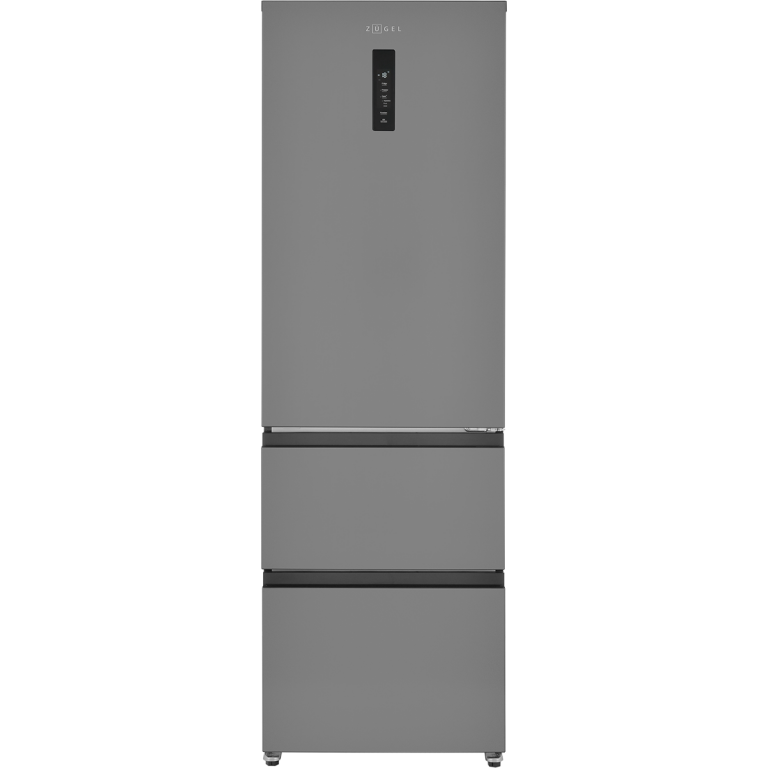 Холодильник ZUGEL ZRFD362B черная сталь